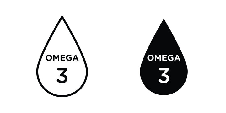 Omega icon editable stroke. Linear and flat icons