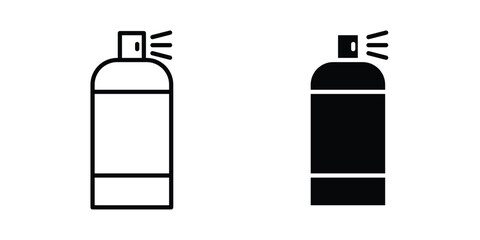 Obraz premium Spray can icon editable stroke. Linear and flat icons