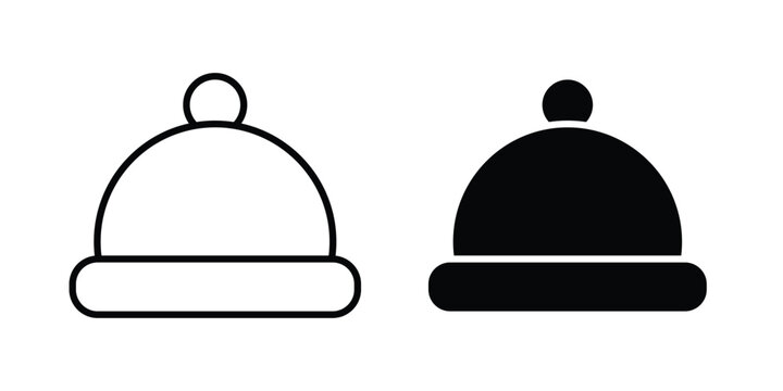 Winter hat icon editable stroke. Linear and flat icons
