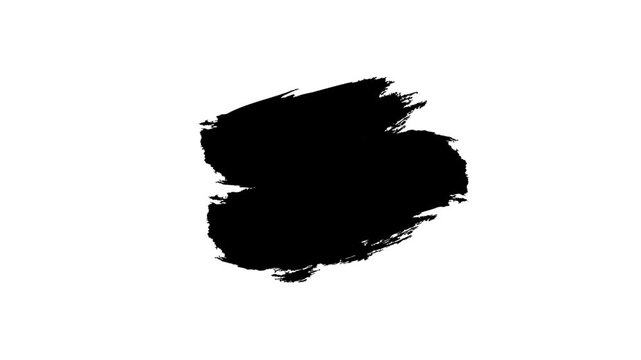 Hand drawn brush stroke. suitable for Abstract background for presentations and ads. alpha channel only 4k.