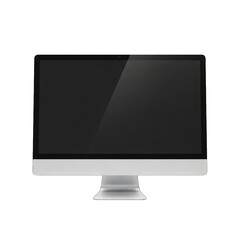 Fototapeta premium All in one computer with blank screen on transparent background high quality professional detailed modern elegant
