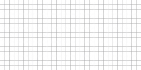 Grid checkered seamless pattern with straight lines and squares. Plaid notebook paper texture background. Vector school illustration © KatyaD