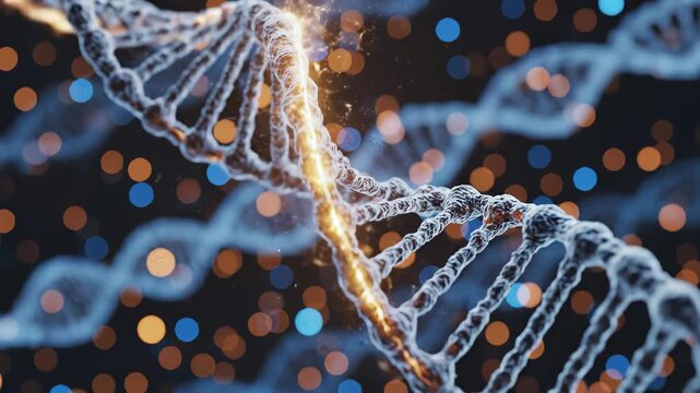 DNA double helix structure symbolizing advanced medical research and clinical care
