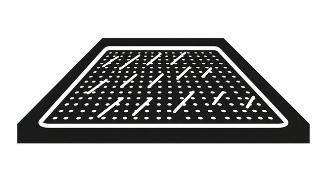 Geoboard with rubber bands for educational math geometry learning