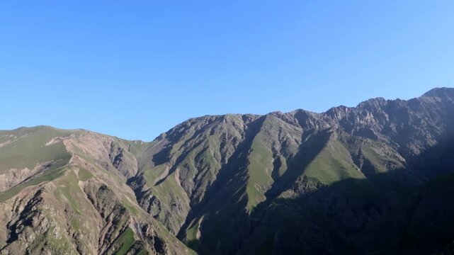 view of the mountains from the mountain