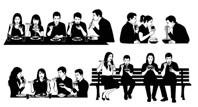 Group of Businesspeople Engaged in Discussion and Collaboration.