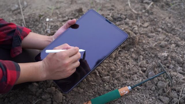 Video: Smart Farming Technology with Tablet in Soil Inspection