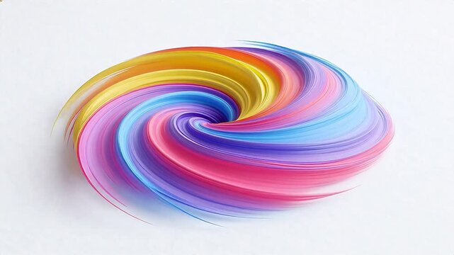 Colorful swirling paint pattern