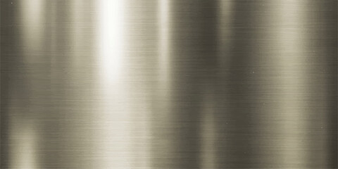 Captivating metallic texture, showcasing a lustrous metal surface with striking light reflections. A visual symphony of sheen, ideal for designs. © FANUSH