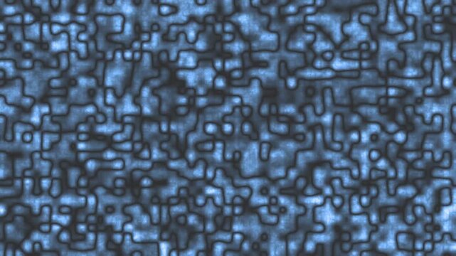 Fractal pattern animation with blue light. Fractal pattern abstract digital motion. Fractal pattern modern background graphic on black for artistic and technical media.