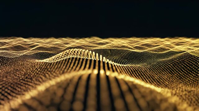 Abstract digital wave pattern emphasizing modern aesthetics and minimalist design