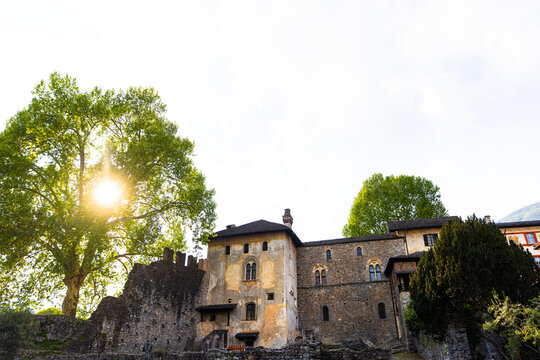 the historic center of locarno switzerland