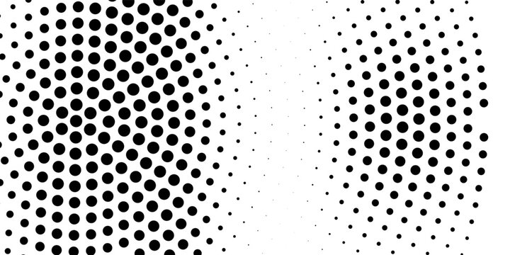 Halftone dotted abstract background. Grain gradient texture background with dots. Noise Stipple pointillism pattern. Sand, grain, grunge stipple effect.