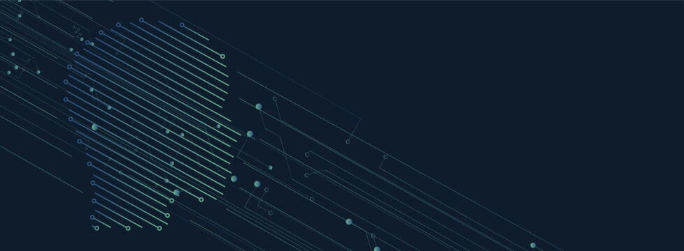 Abstract network and artificial intelligence background