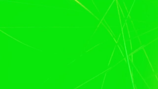 Abstract Green Geometric Lines on Vibrant Lime Background