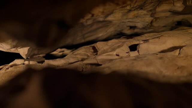 cave in the cave with stone rocks walls background