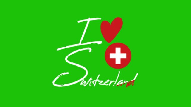 I love swiss animation on green screen