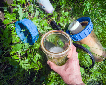 replacement of a water filter cartridge