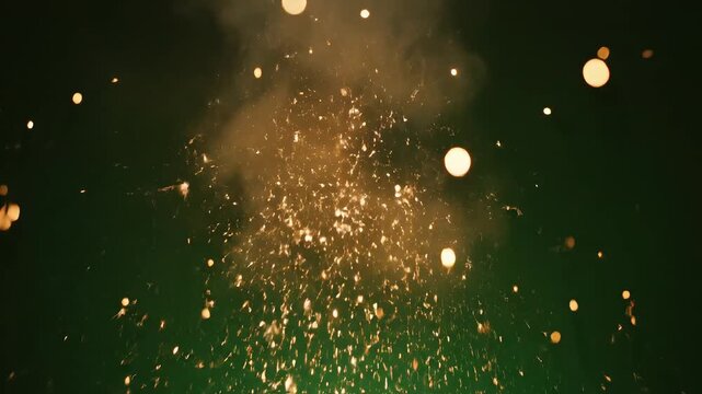 Explosion of Sparks and Light highlighting geometric patterns and contemporary art