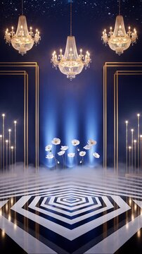 Wedding Invitation Sangeet Party Blank Background Video