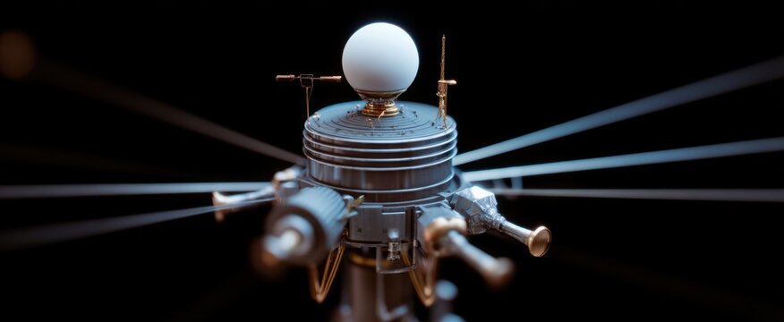 Zoomed-in Space Probe Model for cosmic exploration like a digital starship relaying signals