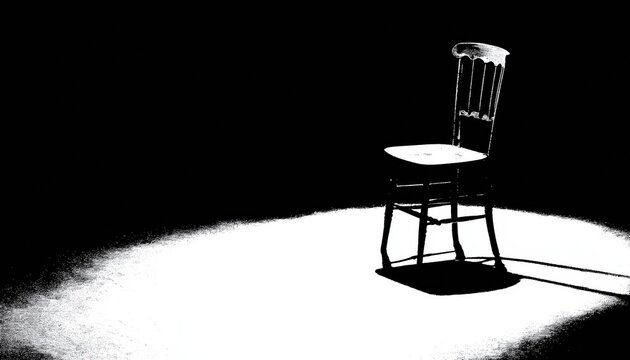 Elegant Black Chair Silhouette: A Sleek And Sophisticated Silhouette Of A Chair In A Striking Black Color, Exuding Style And Modern Design.