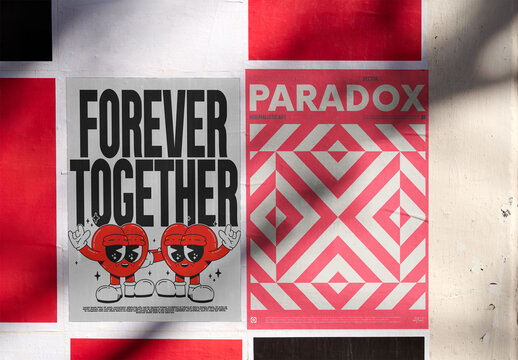 Mockup Template of Urban Guerrilla Posters