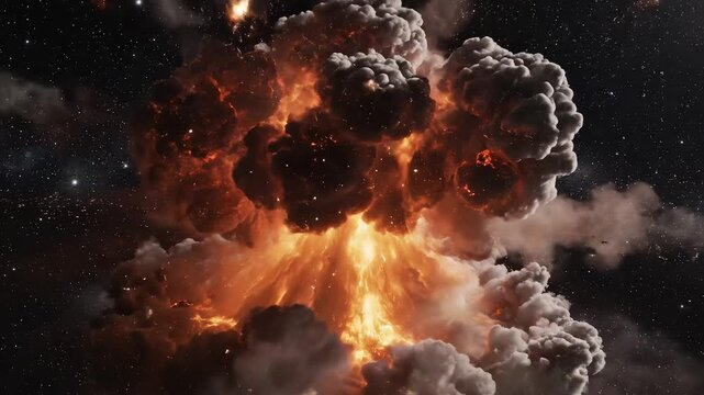 Space explosion with stars ideal for sleek commercial backgrounds and title sequences