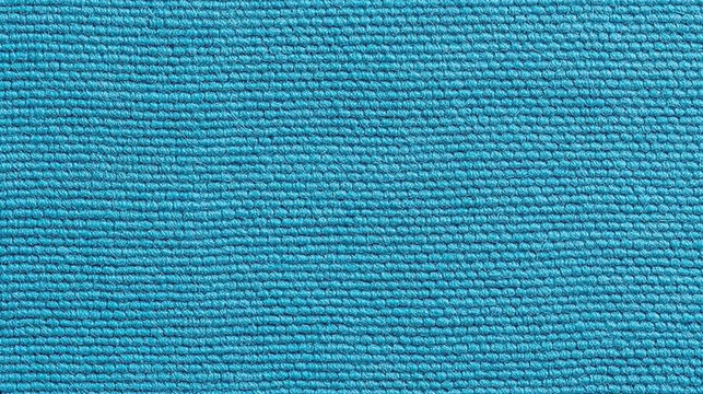Close-up of teal woven fabric texture with background texture material close-up background