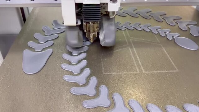 A 3D printer in operation. Fused Deposition Modeling  technology. 