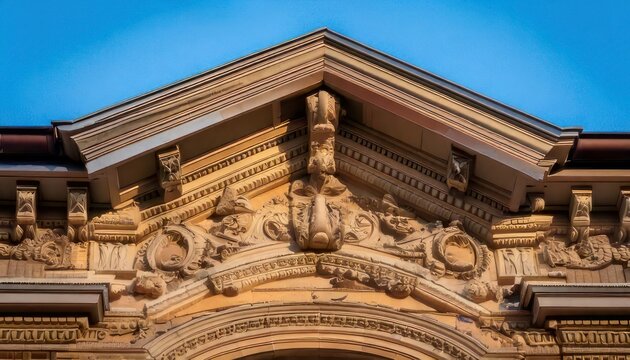 Ornate Building Facade - Architectural Detail and Craftsmanship.