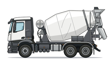Fototapeta premium Concrete mixer truck