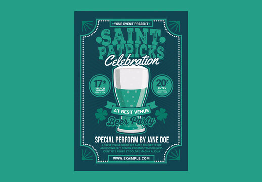 St Patricks Day Beer Party Celebration