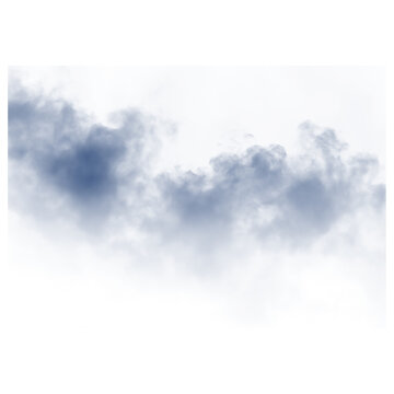 Abstract Dark Blue Smoke Mist Cloud on Black Background for Cinematic Atmospheric and Mysterious Design
