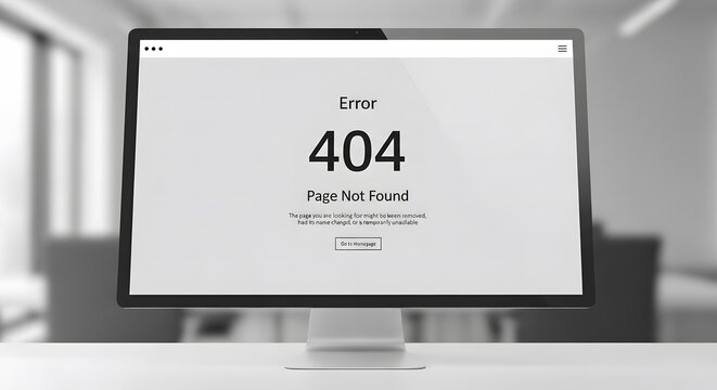 404 error, page not found, computer screen, error message, web page, technology failure