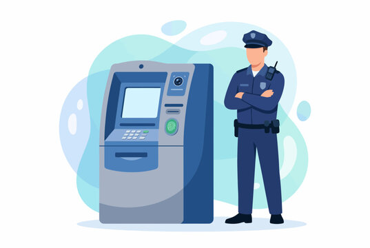 Secure Biometric ATM Access with Professional Security Guard