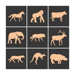 Obraz premium animals logo vector.ai