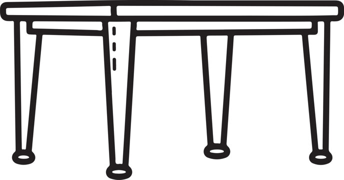 minimalist black metal bar stool isolated on white background for modern interiors