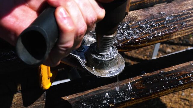 drilling bearing seats with a step drill for aluminum custom weights