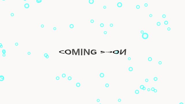 Coming soon announcement with digital nodes. Futuristic coming soon text design. Modern coming soon graphic for website launches and technology product teasers.