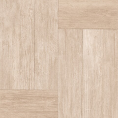 Weathered wooden boards. Seamless maple wooden floor with geometric pattern. Wood texture background. © Vidal