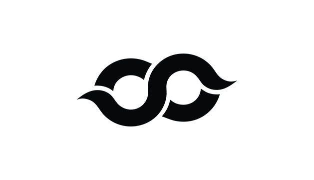 Endless Connection: A sleek, modern emblem of infinity, interlocked and flowing with seamless continuity, suggesting an unbreakable bond and infinite potential.