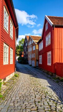 Colorful Wooden Houses.