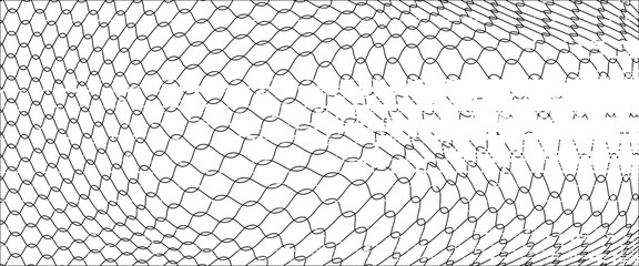 Mesh texture for fishing nets. Grunge pattern for sportswear or soccer goal, volleyball net, basketball hoop, hockey, athletics. Grunge background © nong