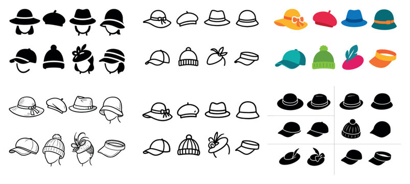 Diverse hat collection: styles and designs