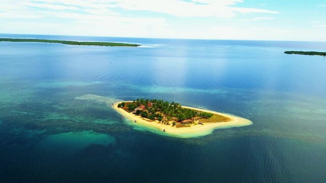 Gili Bedil Island Pristine Sandbar and Crystal Clear Turquoise Water, West Nusa Tenggara