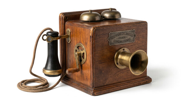 Antique Telephone Bell Telephone Company Magneto System 1876