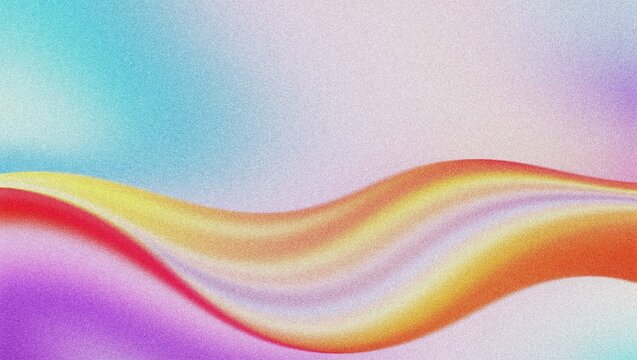 Abstract grainy gradient background with wavy fluid shapes, colorful lo-fi noise texture, vibrant liquid flow for modern web design