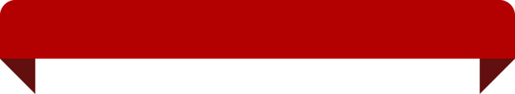 Red banner ribbon strip with bend flat design, Stamp, Banner, Label, Button . Vector Stock , ribbon tape decoration, shape red banner, isolated on transparent background, Use for web site, brochure.