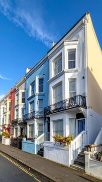 Colourful houses.
